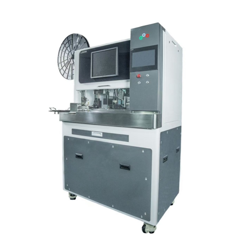Double-wear mini waterproof plug stripping and punching all-in-one machine